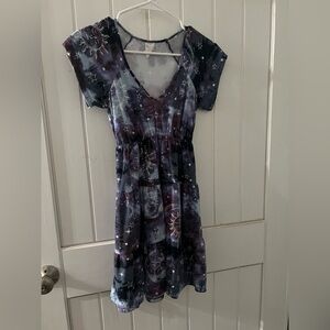 NOBO Purple and Blue Mini Dress